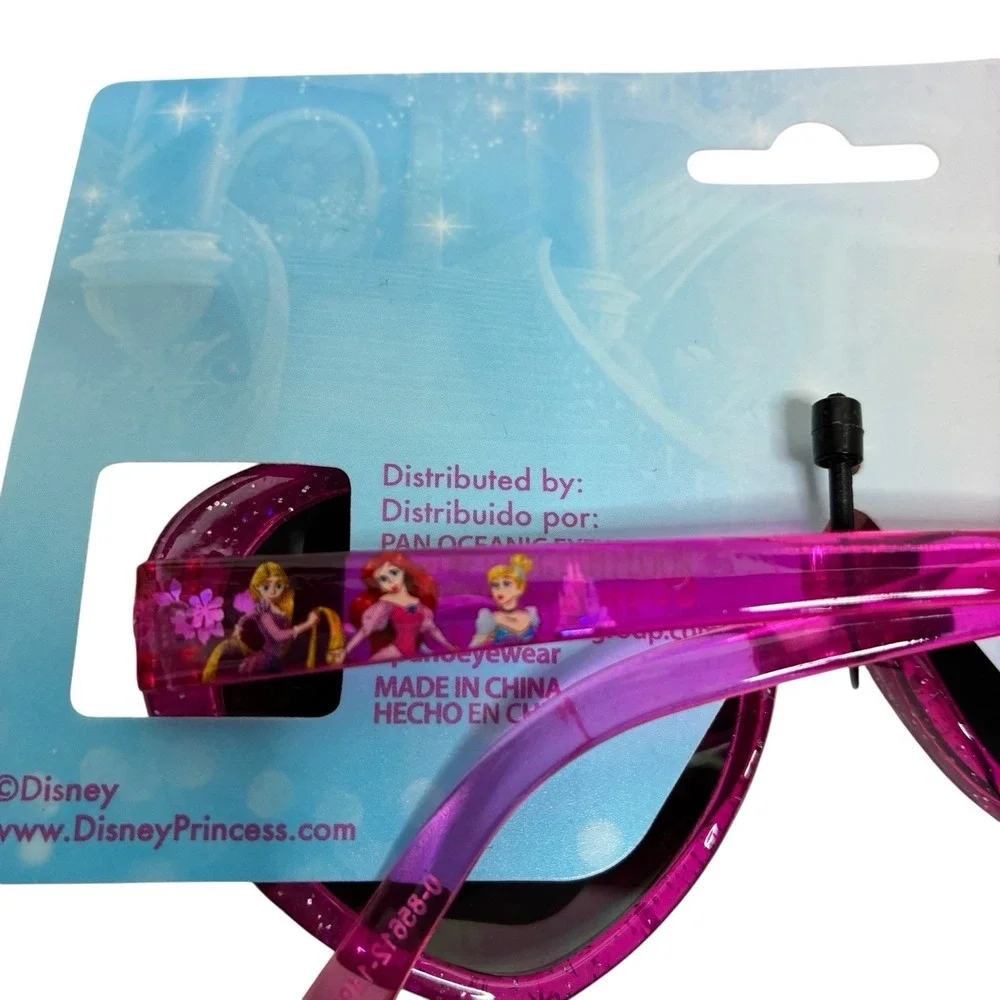 Disney Princess Heart Shaped Pink Kids Child Sunglasses 100% UV Protection